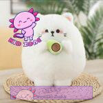 عروسک پولیشی گربه آووکادو به دست