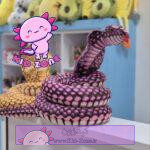 عروسک پولیشی مار کبری بزرگ 240 سانتی