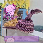 عروسک پولیشی مار کبری بزرگ 240 سانتی