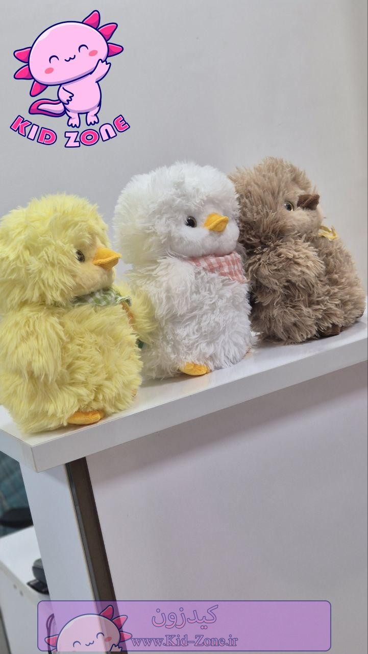 عروسک جوجه پشمالو با دستمال گردنی