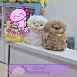 عروسک جوجه پشمالو با دستمال گردنی