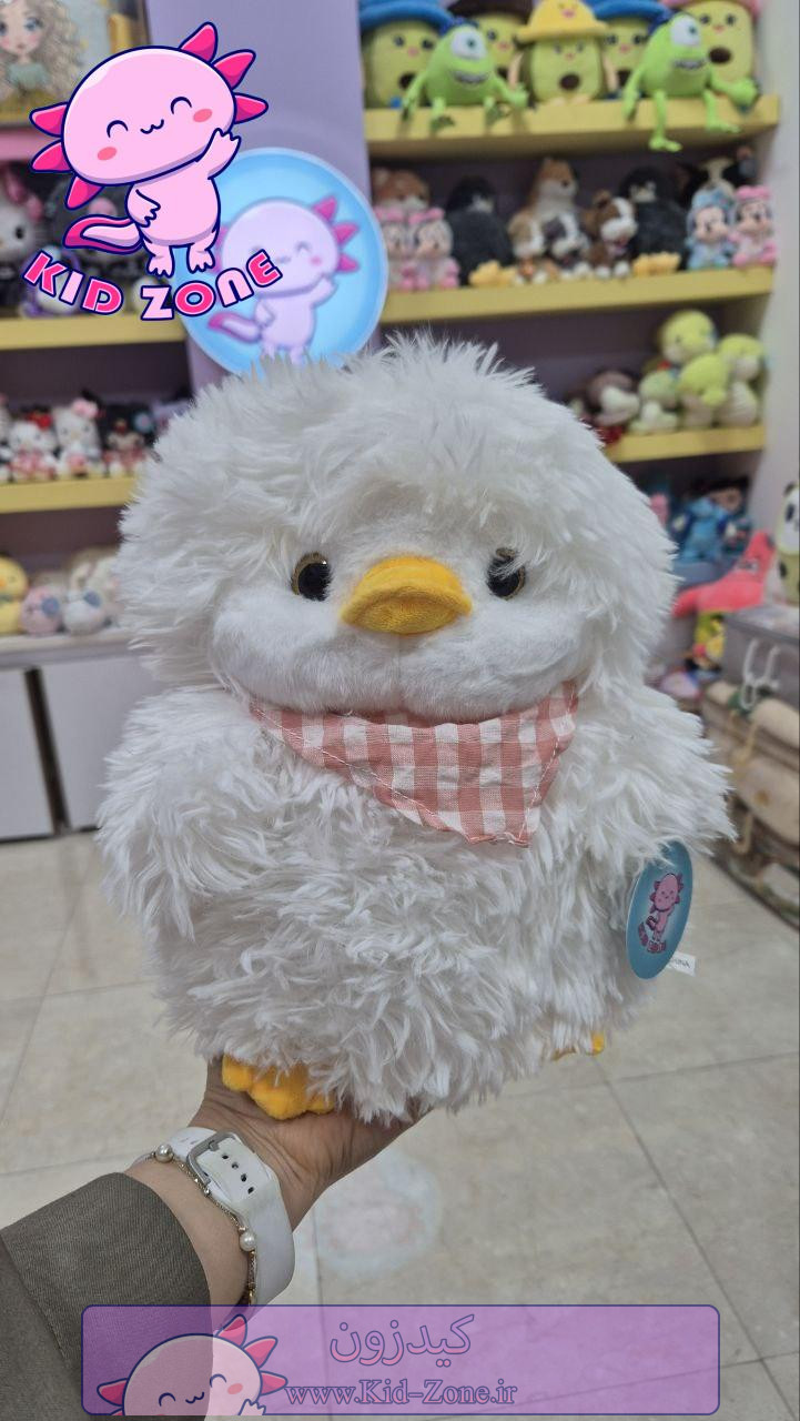 عروسک جوجه پشمالو با دستمال گردنی