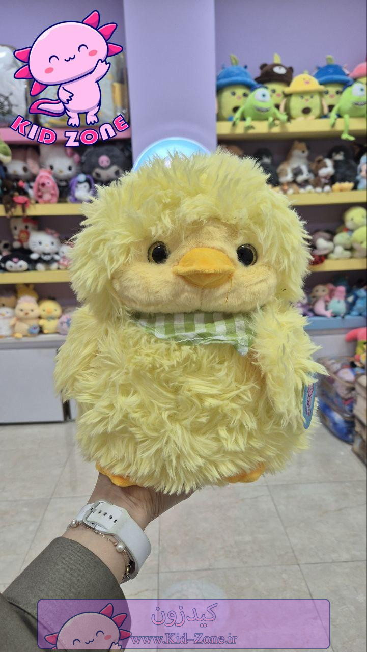 عروسک جوجه پشمالو با دستمال گردنی